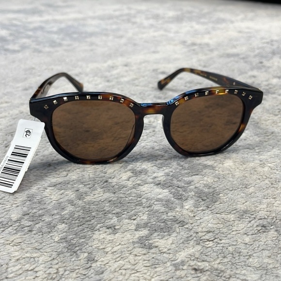 New Coco and Breezy Acacia Tortoise 204 Studded Sunglasses Brown main image 9